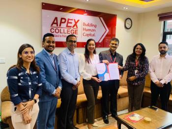 Apex College and NYEF Kathmandu Chapter Forge a  Dynamic Partnership for Youth Entrepreneurship
