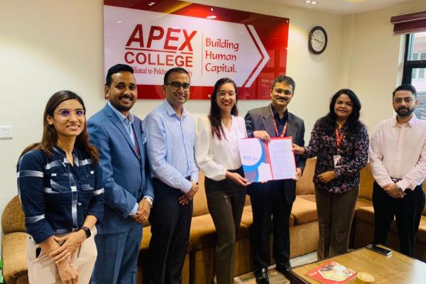 Apex College and NYEF Kathmandu Chapter Forge a  Dynamic Partnership for Youth Entrepreneurship